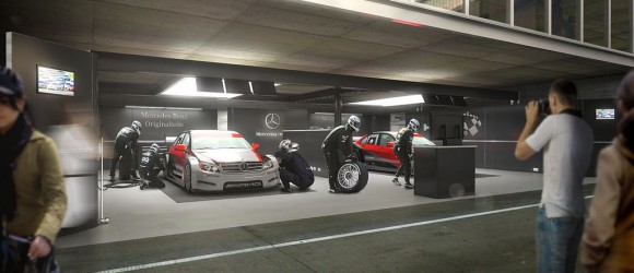 © 2012 | FormFest - visuelle Kommunikation | DTM Boxenlayout Mercedes-Benz