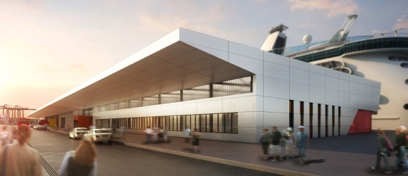 3D Visualisierung Goldbeck Cruise Center Terminal 3 Hamburg